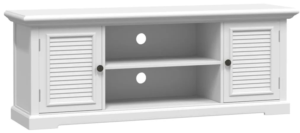fehér szerelt fa TV-szekrény 110 x 30 x 41 cm