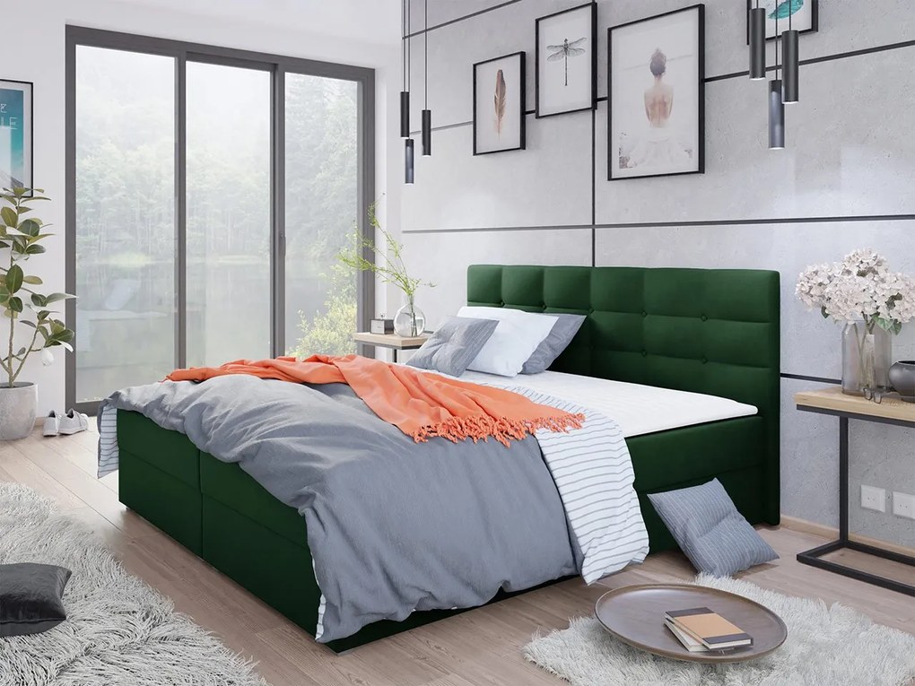 Franciaágy Boxspring Sebastian -1 (140x200) (Itaka 10). 1060632