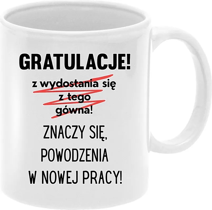Búcsú bögre távozás a munkából Fehér 330ml