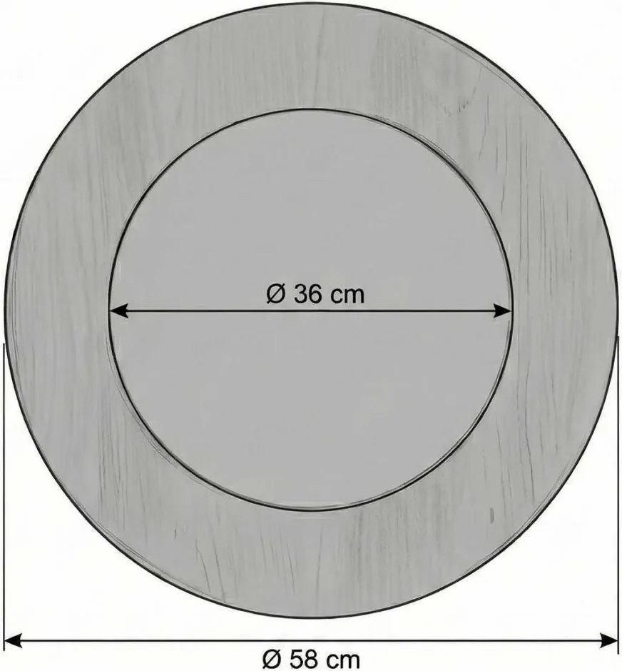 Üveg tükör, Ø58 cm – Artmdfmrr6