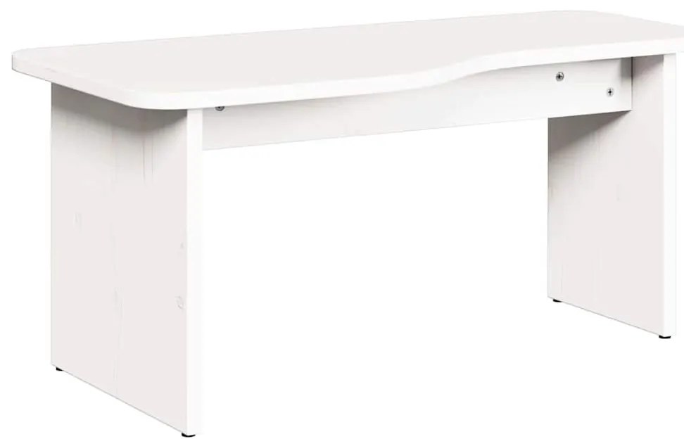 Dohányzóasztal 2 pcs Fehér 100 x 69 x 35.5 cm Tömör fenyőfa