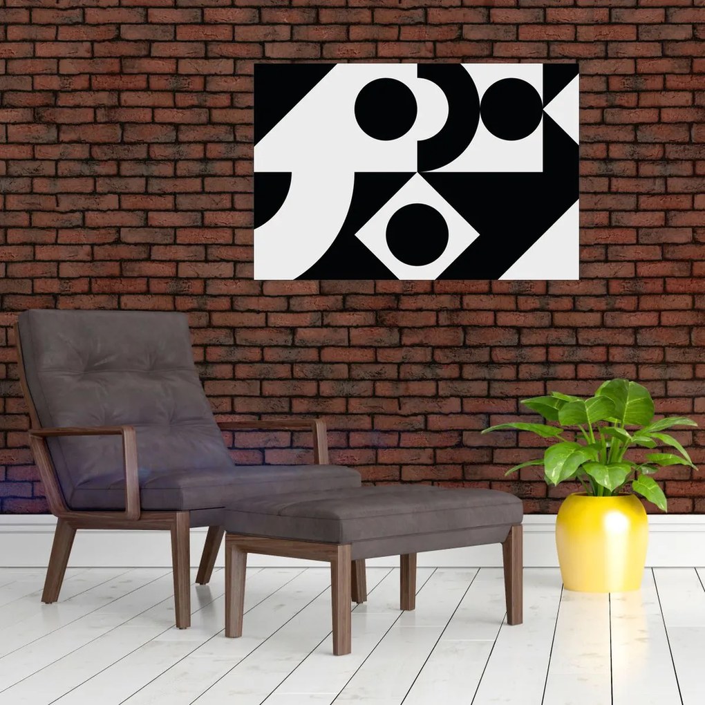 Kép - Geometriai absztrakció N⁰1 (90x60 cm)