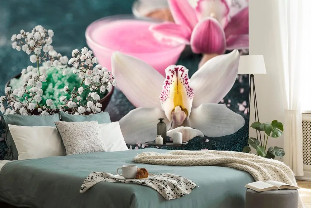 Öntapadó fotótapéta gyönyörű orchidea