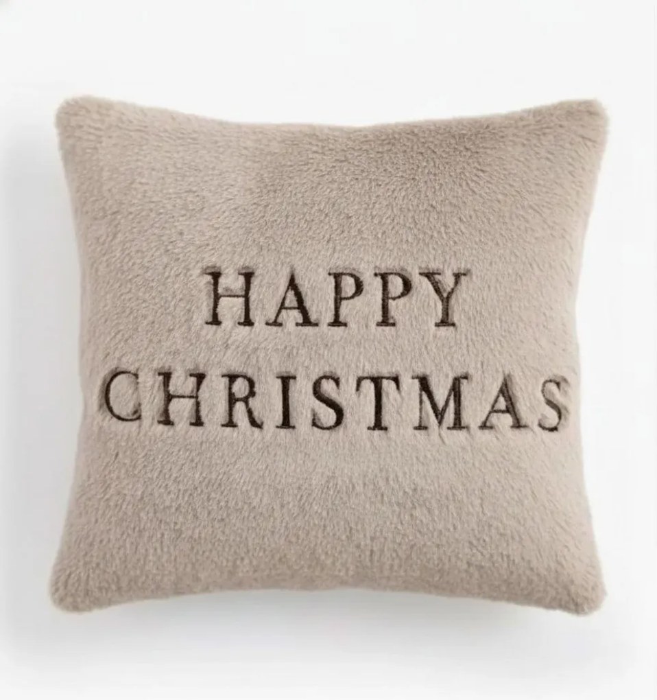 Happy Christmas karácsonyi díszpárna