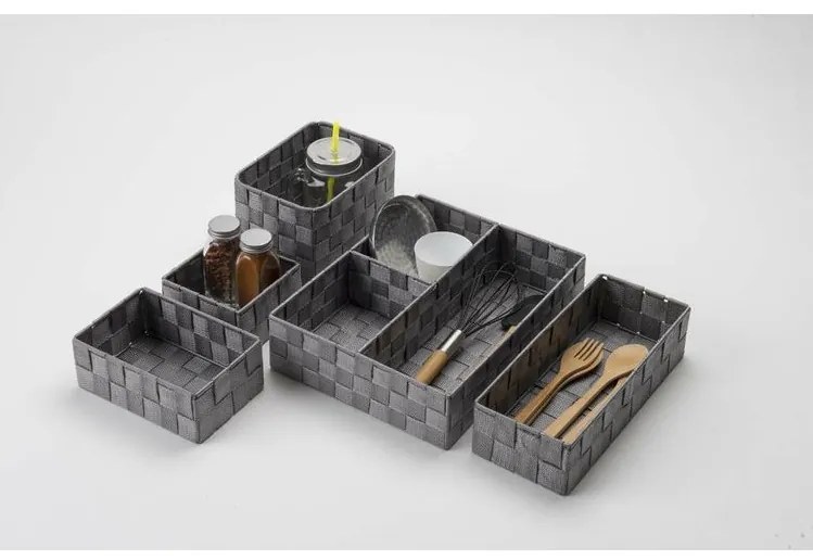 Tárolórendszer Compactor TEX 30 x 12 x 7 cm, fehér