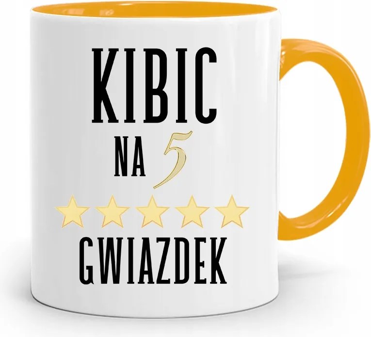 Szurkolóknak Szurkolói Bögre Sárga Ajándék fényképes nyomattal