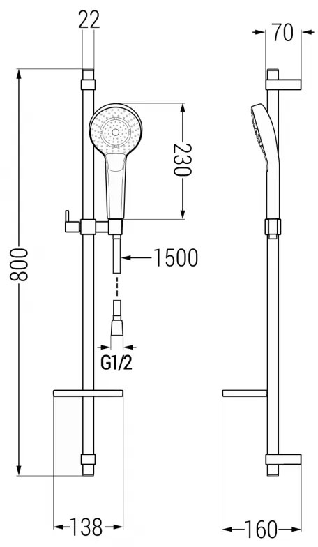 Mexen zuhanygarnitúra DQ05, arany / fehér, 785054581-50