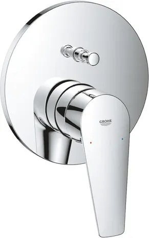 Grohe BauEdge zuhany és fürdő csaptelep vakolat alatti rész nélkül króm 24162001 G24162001