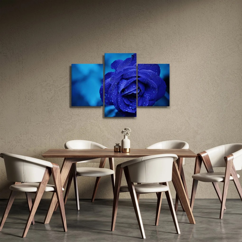 Kék rózsa képe (90x60 cm)