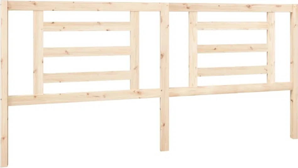 vidaXL tömör fenyőfa ágyfejtámla 206 x 4 x 100 cm