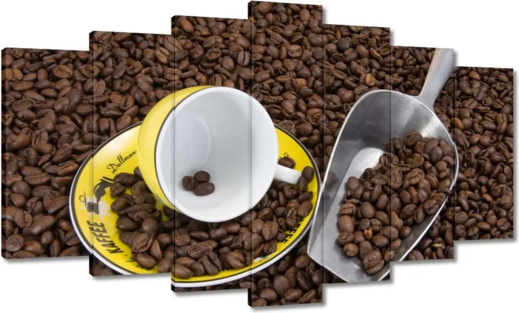 Vászonkép 140x80 Természetes kávé szemes
