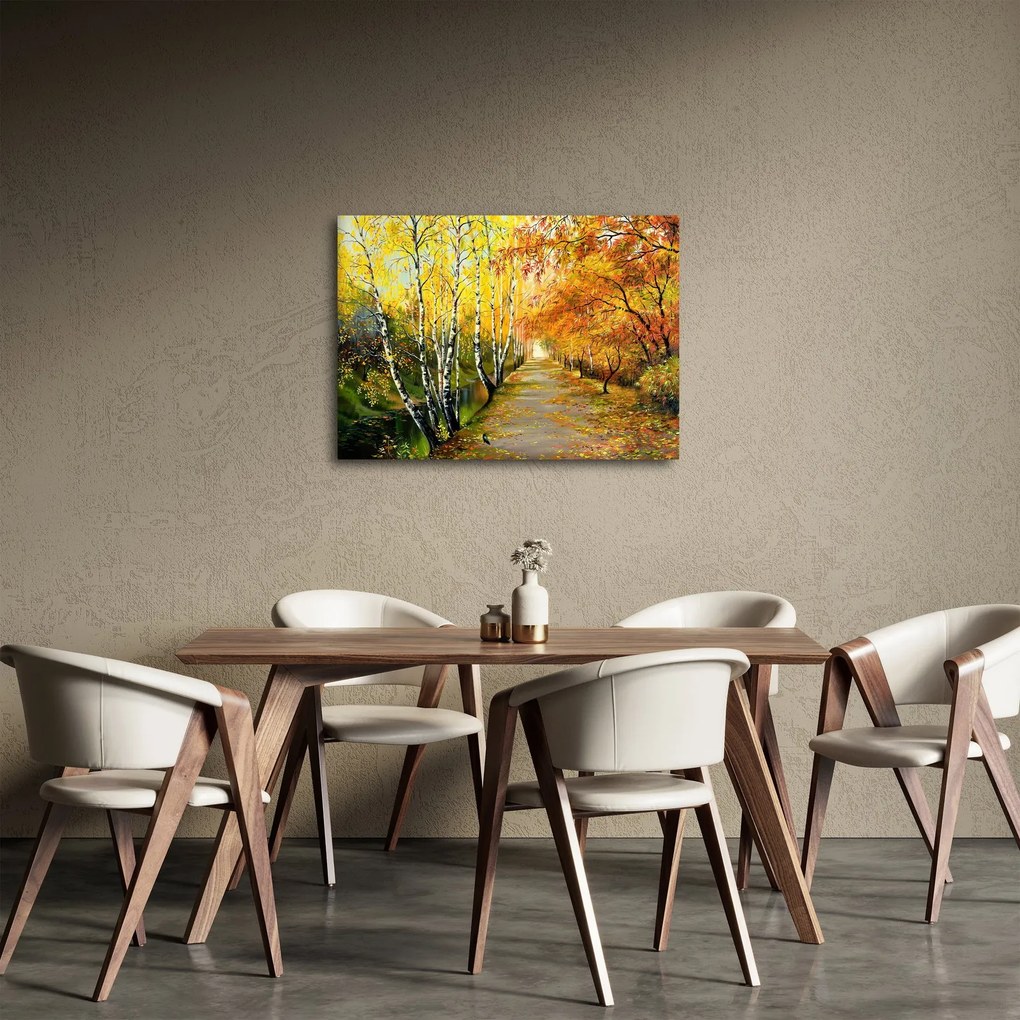 Kép - Egy romantikus sugárút a víz mentén. (70x50 cm)