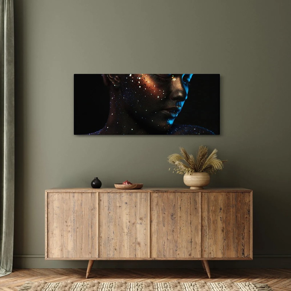 Csillogó nő képe (120x50 cm)