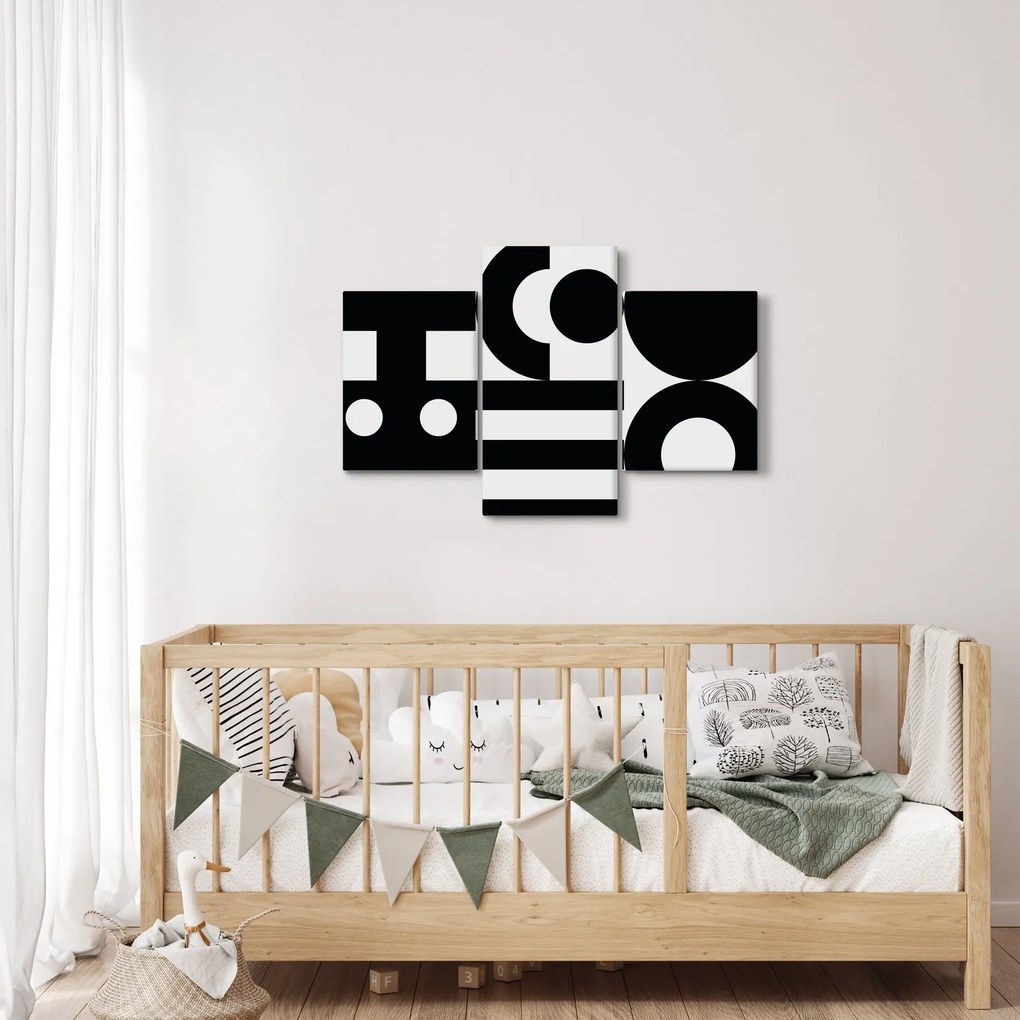 Kép - Geometriai absztrakció N⁰3 (90x60 cm)