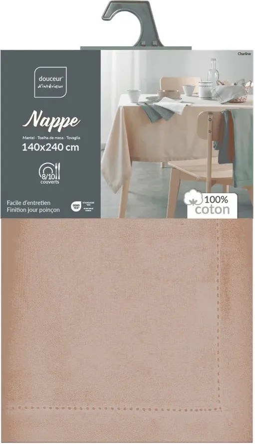 Pamut asztalterítő 140x240 cm Charline – douceur d'intérieur