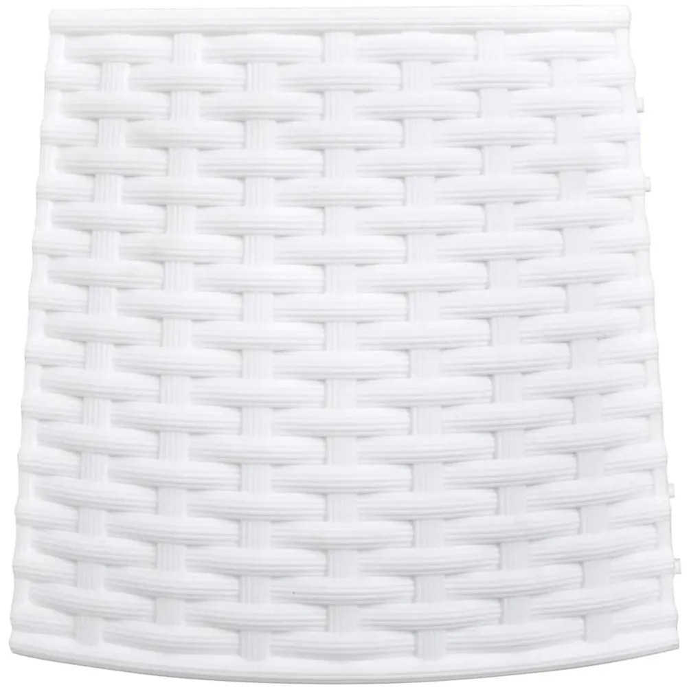 fehér műanyag karácsonyfatalp-takaró Ø56x23 cm