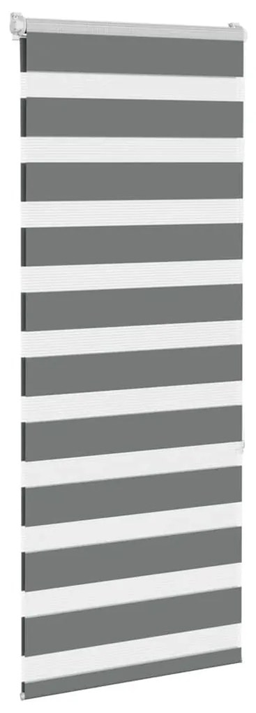 zebrafüggönnyel sötét szürke szövetszélesség 50,9 cm poliészter