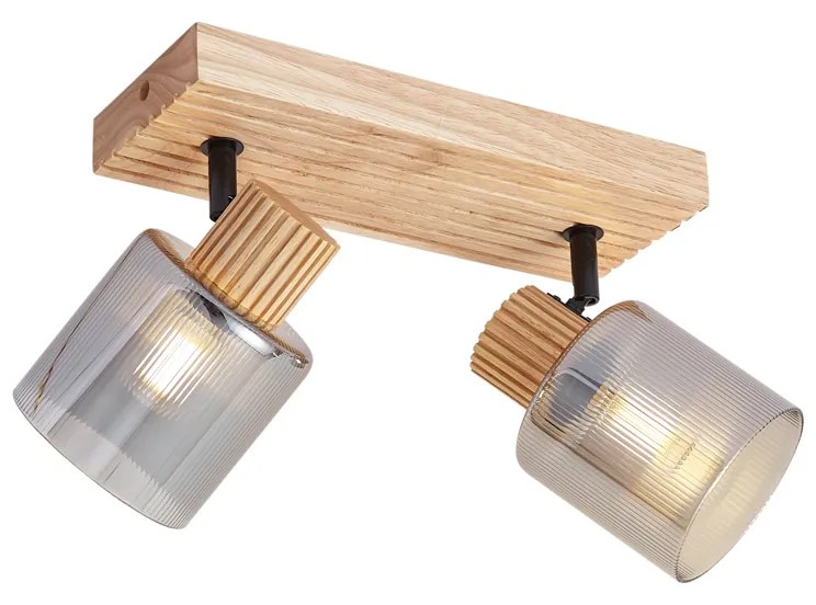 Okos spotlámpa fa füstüveggel 2-lámpás forgatható és dönthető, WiFi G45-tel - Gracy