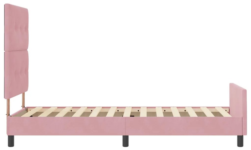 Ágykeret Rózsaszín 100x200 cm Bársony