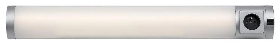 Rabalux 78039 - LED Pultmegvilágító aljzattal SOFT 2E LED/8W/230V 4000K 68cm ezüst