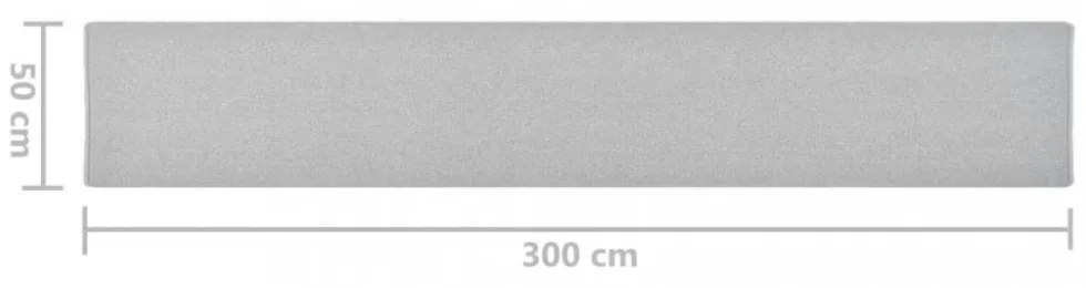 világosszürke futószőnyeg 50 x 300 cm