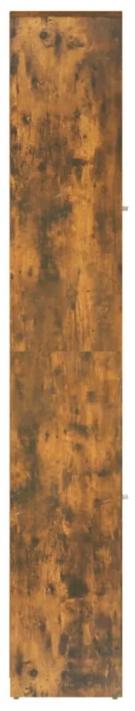 füstös tölgy színű szerelt fa fürdőszobaszekrény 30x30x183,5 cm