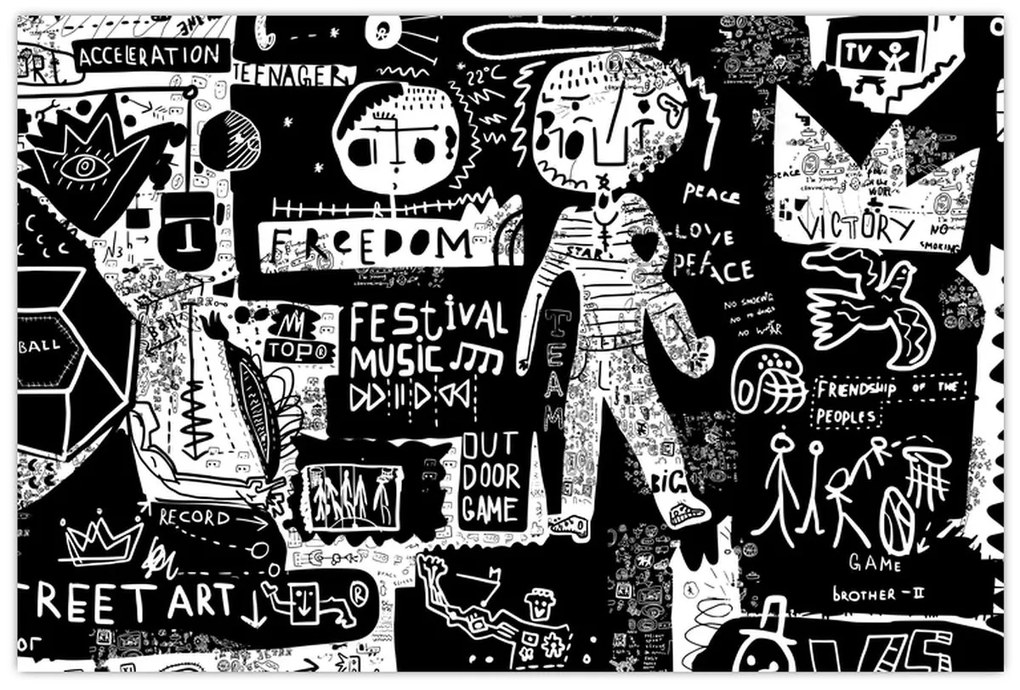 Kép - Graffiti (90x60 cm)