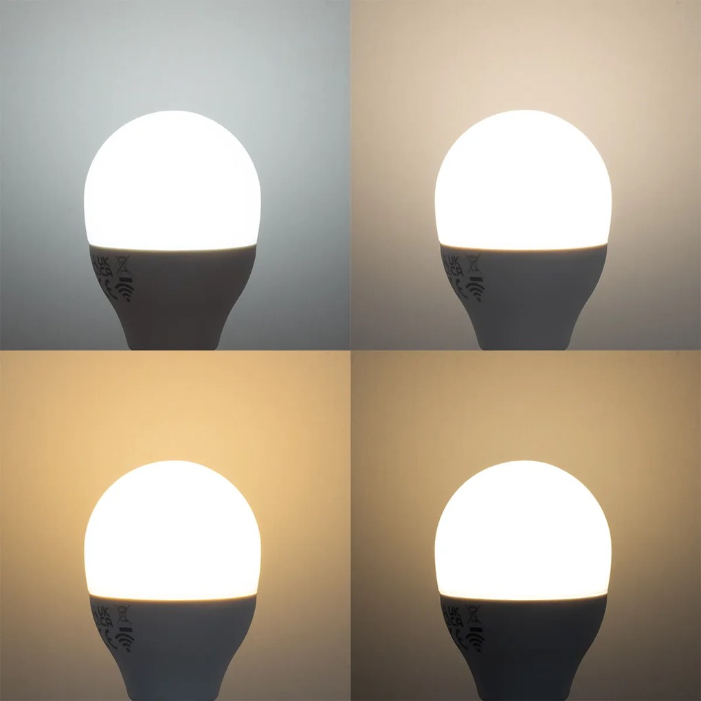 5 darabos Smart E14 LED izzókészlet G45 Opál RGBW 4,9W 470 lm 2700-6500K