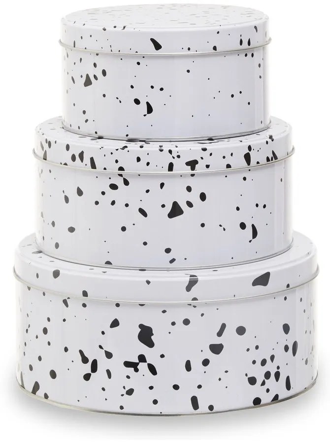 Süteménytartó fém doboz szett 3 db-os Speckled – Premier Housewares