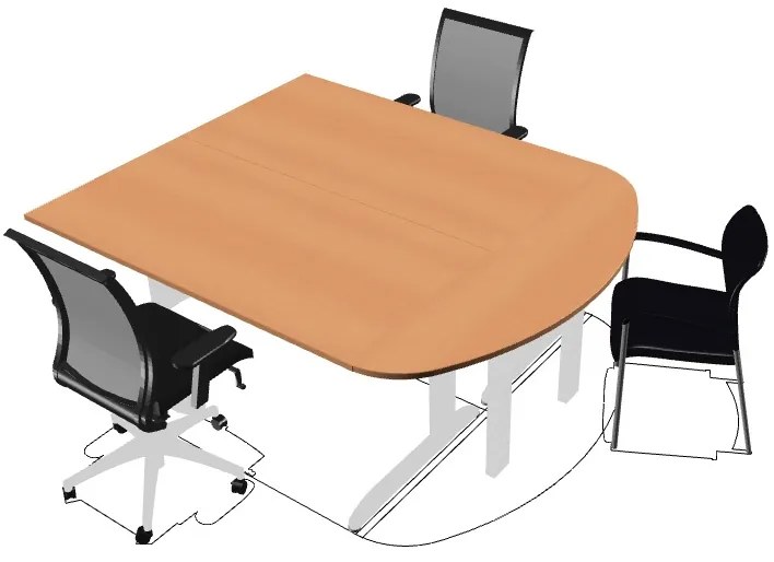 Tartozék 160 x 45 cm ProOffice C, vadkörte