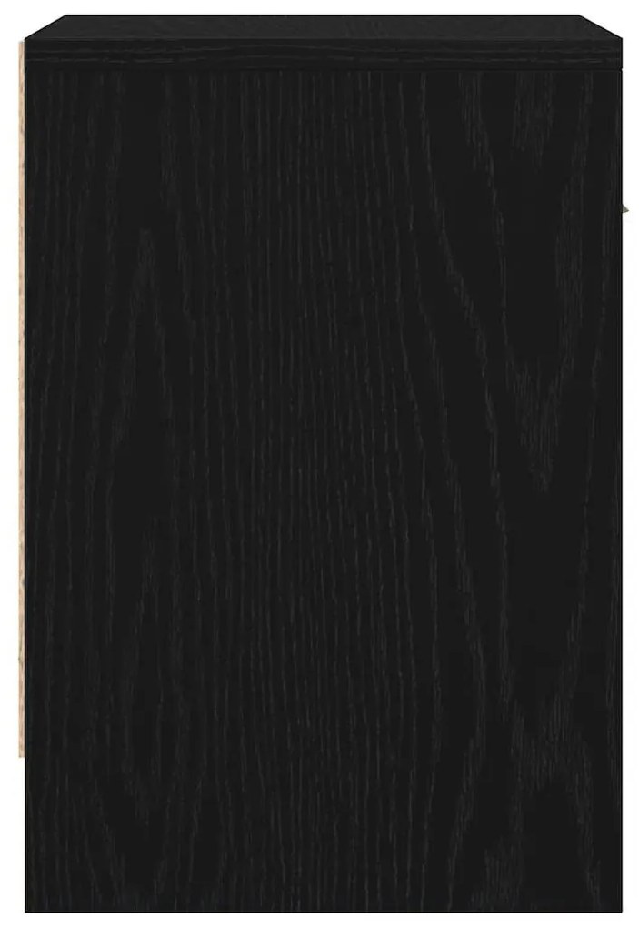 2 db fekete éjjeliszekrény fiókkal 39x28x41 cm