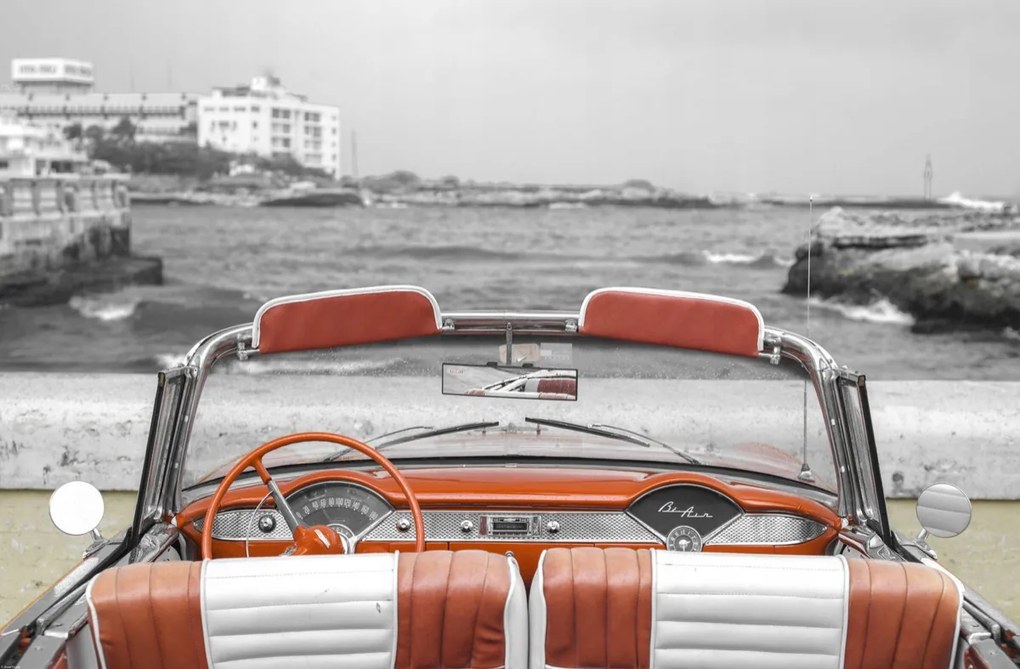 Poszter 91,5x60cm Veterán autó Havannában 2, Assaf Frank