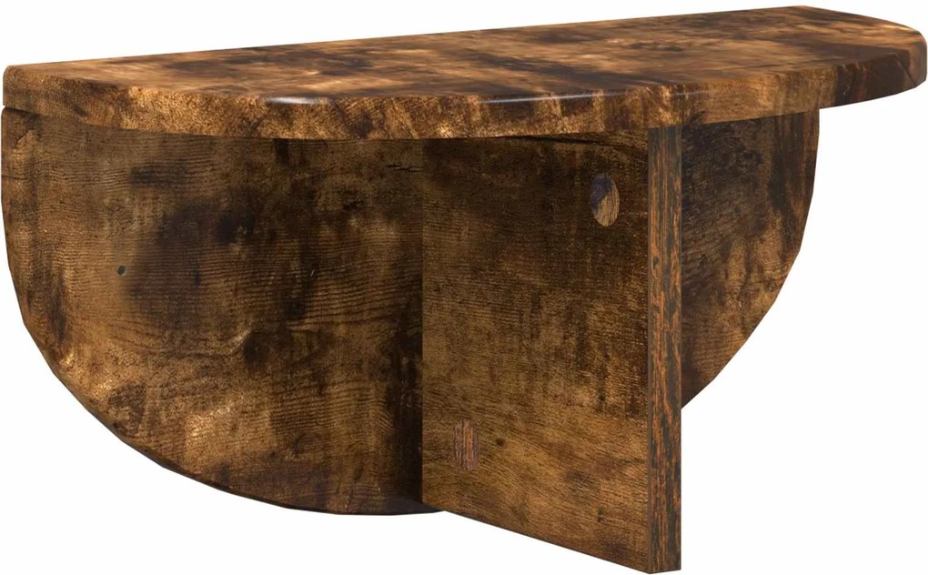 vidaXL Falpolc Falra szerelhető Füstölt tölgy 38 x 19 x 19 cm Faanyag