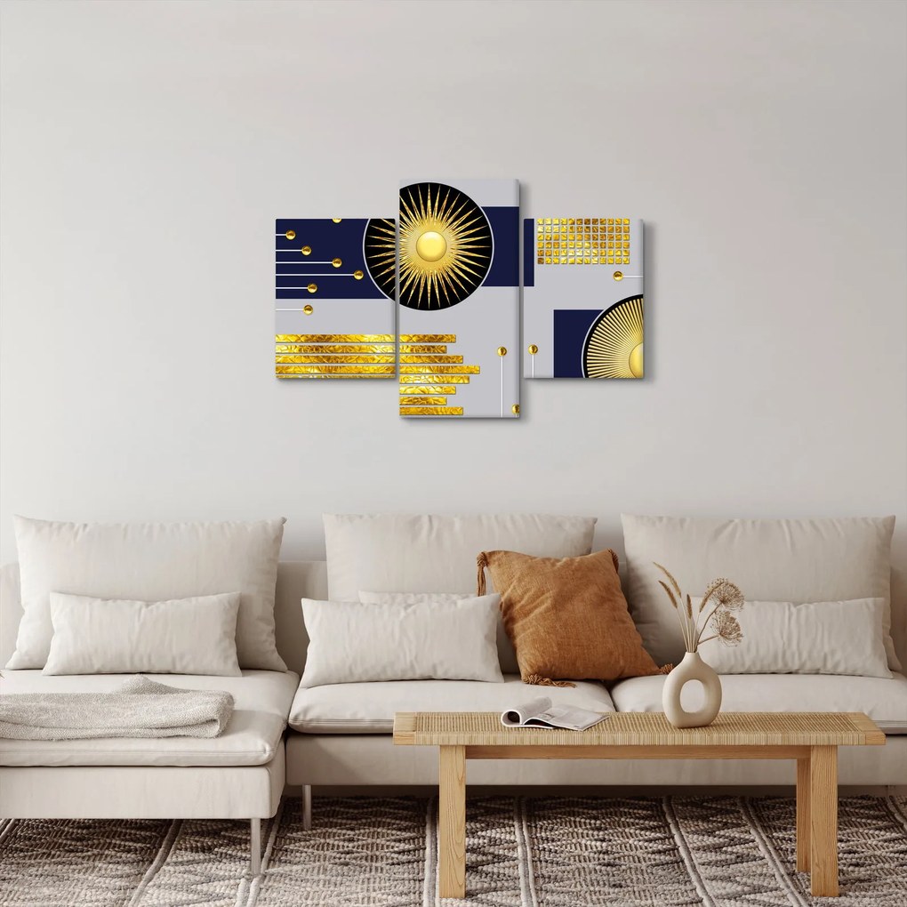Kép - arany körök (90x60 cm)