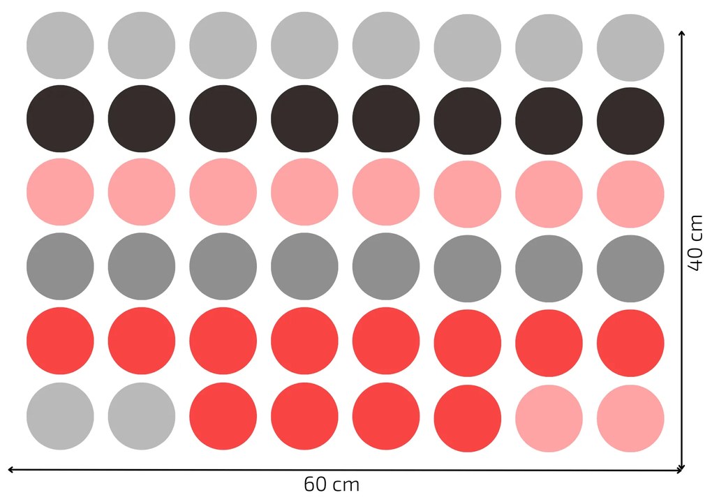 PIPPER. Falmatrica "Színes pöttyök" 5,5 cm Szín: Lila