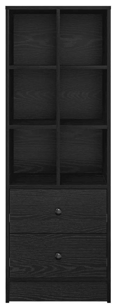 Magasfiú fiókkal Musta tammi 45.5 x 34 x 127 cm Faanyag