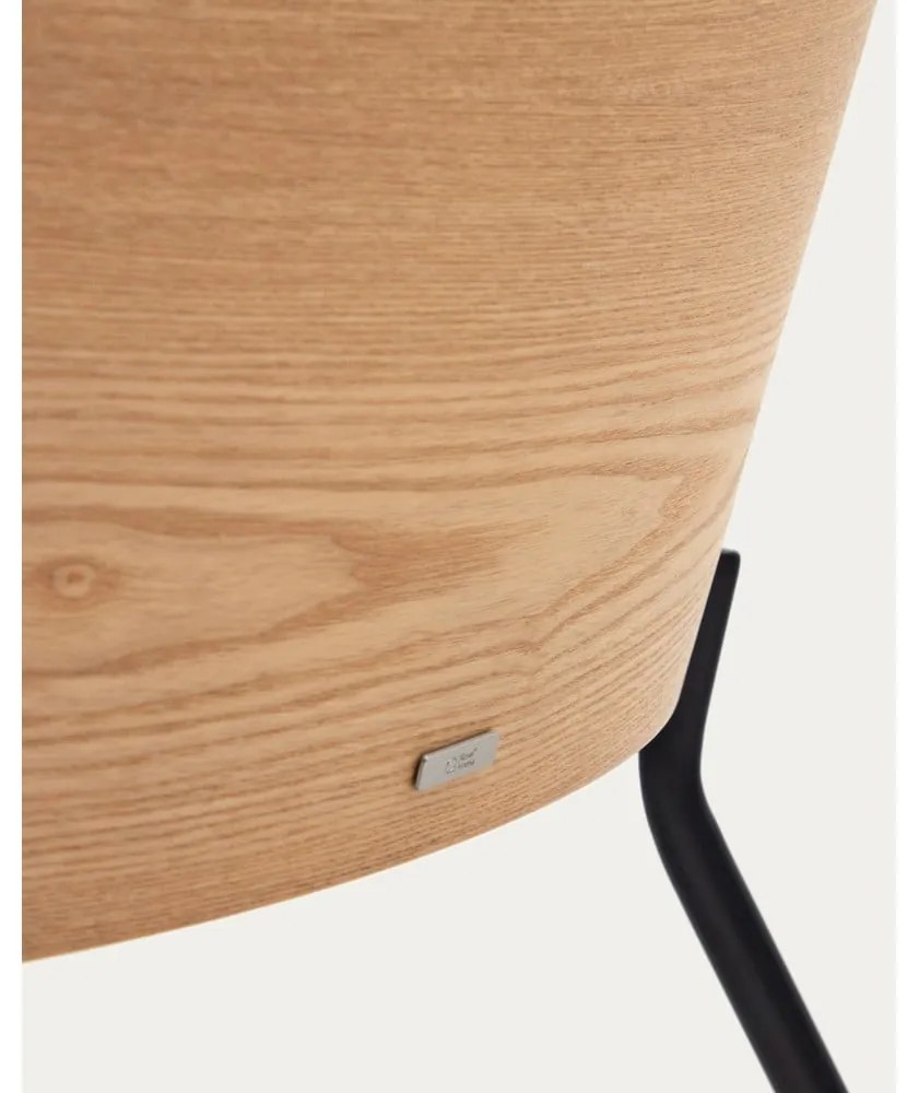 Szürke-natúr színű fotel Eamy – Kave Home