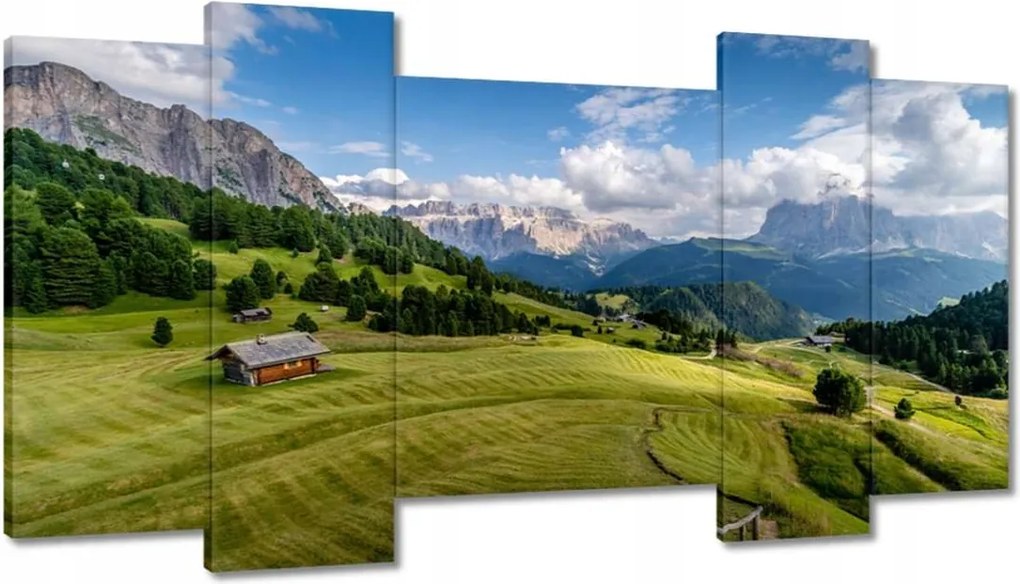 Festmények 120x65 Bárányok a hegyi réten