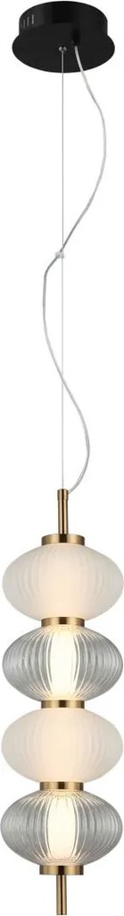 Italux modern függeszték testa fehér fekete átlátszó itxpnd-84938-4v-bk