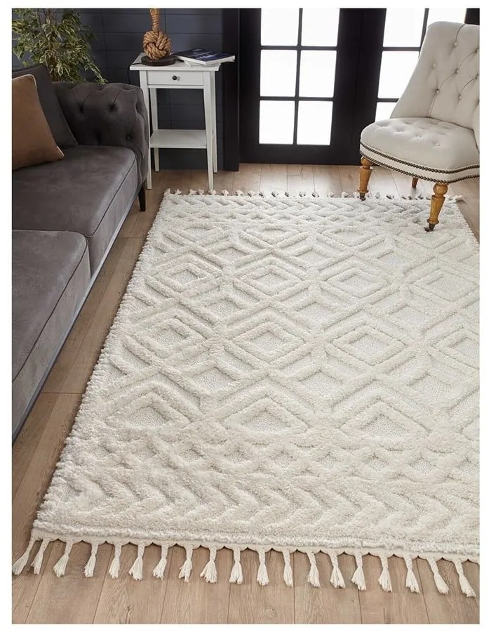 Bézs színű szőnyeg 150x80 cm Shaggy - Mila Home