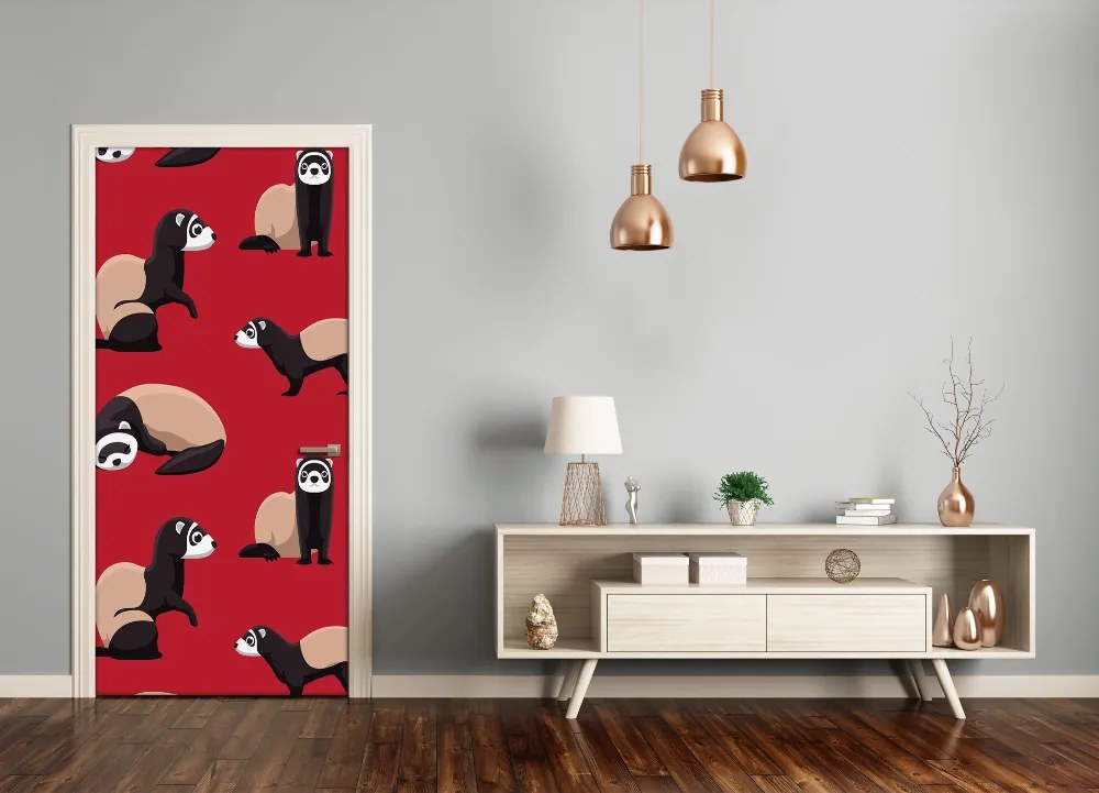 Fotótapéta ajtóra görény 85x205 cm