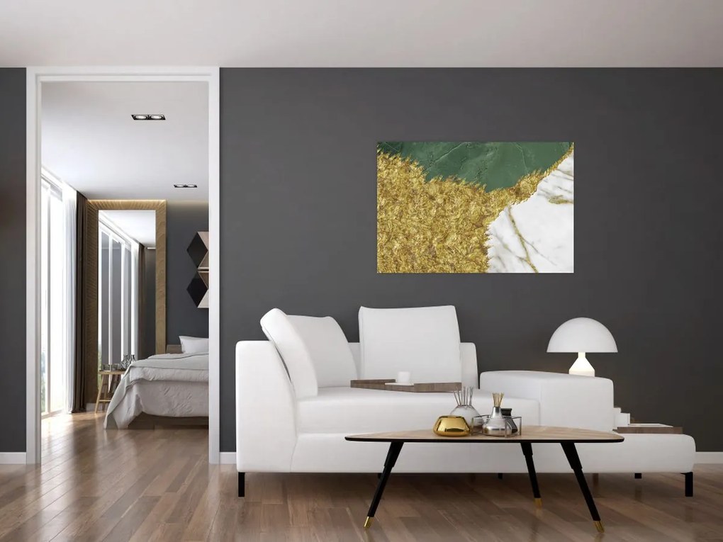 Kép - Zöld márvány N⁰2 (90x60 cm)