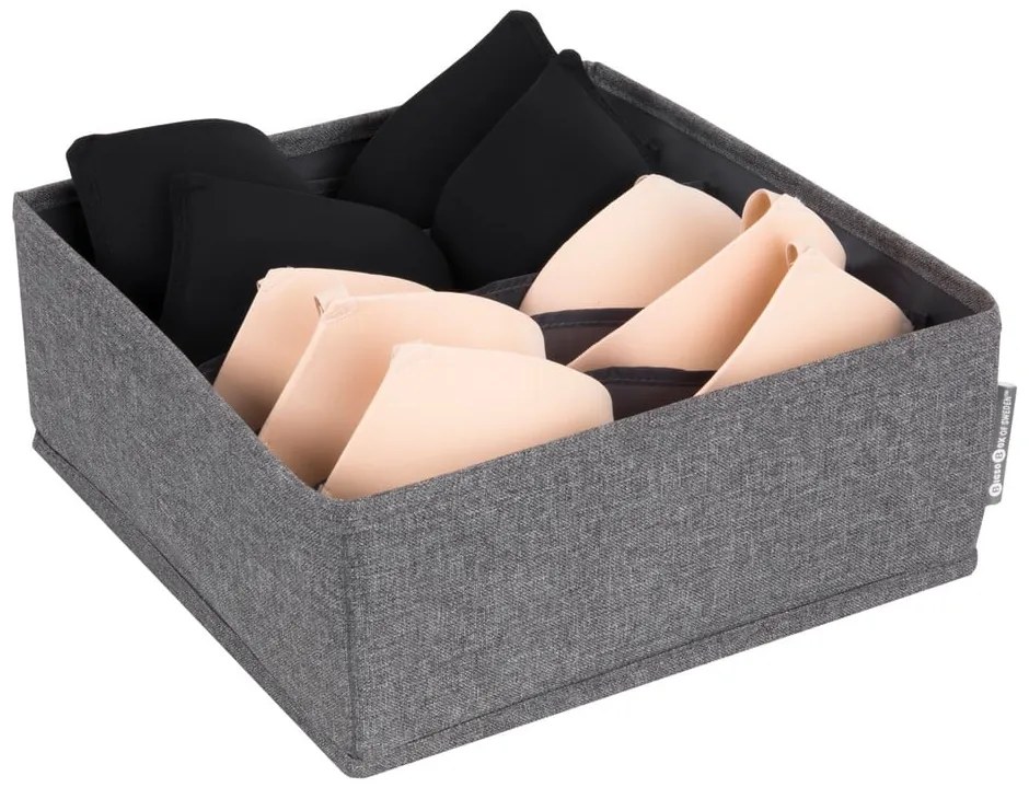 Drawer szürke rekeszes fiókrendszerező, 29 x 11 cm - Bigso Box of Sweden