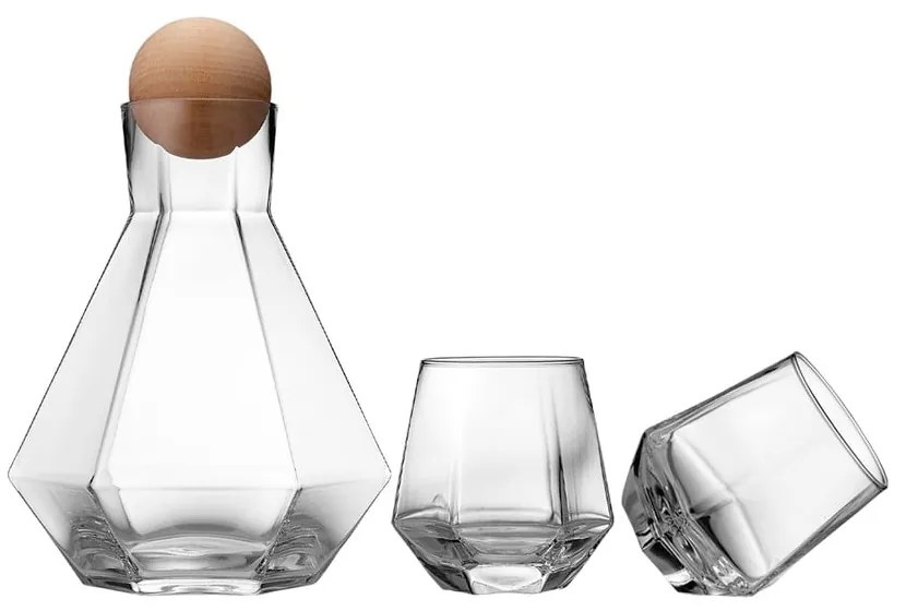 2 db whiskys pohár és dekantáló készlet 1,28 l Jaxon - Ladelle