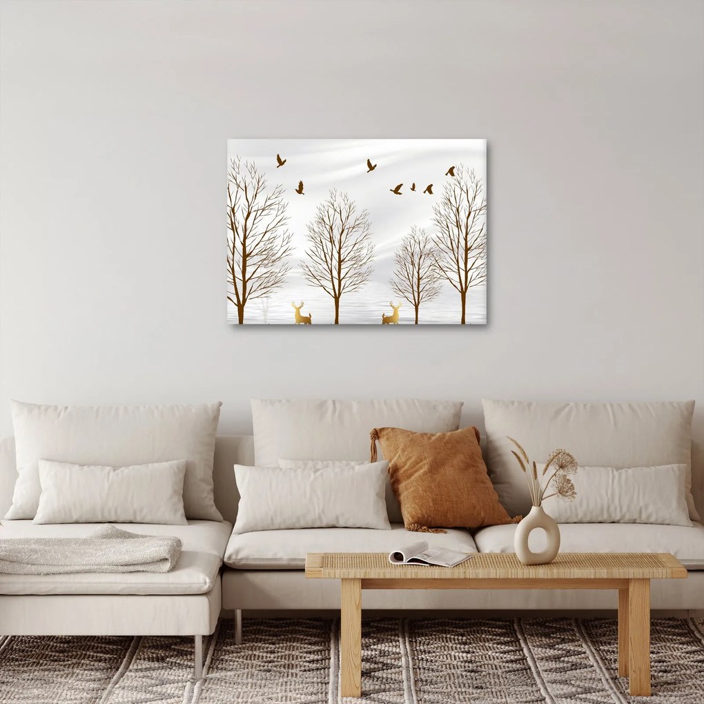 Kép - szarvas folyóelőtt (70x50 cm)
