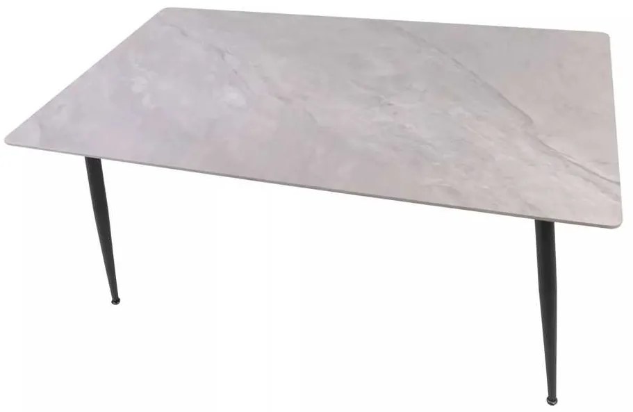 Rion étkezőasztal 160 x 90 cm, szürke / fekete