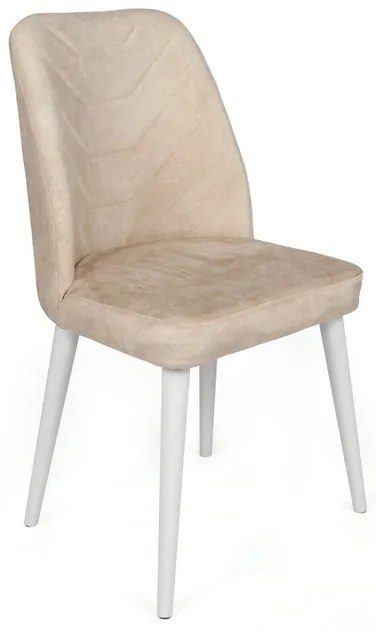 Dallas Beige and White étkezőszék szett, 4 db