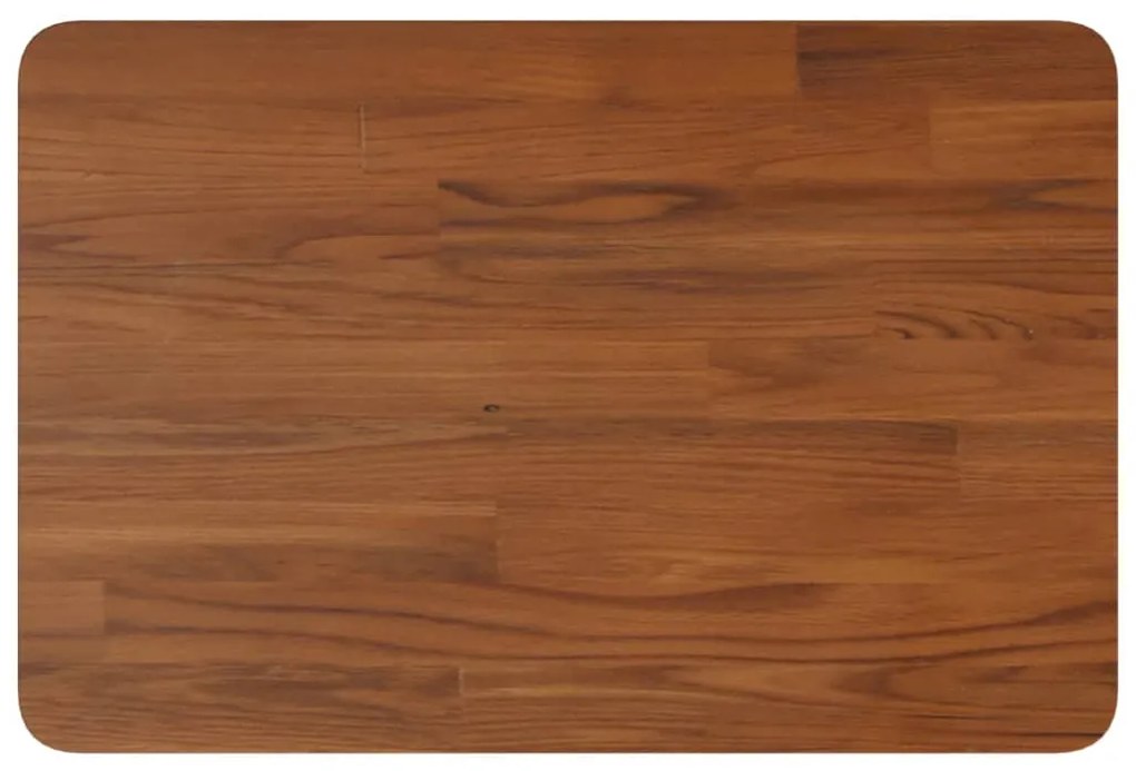 sötétbarna kezelt tömör fa fürdőszobai pult 60 x 40 x 1,5 cm