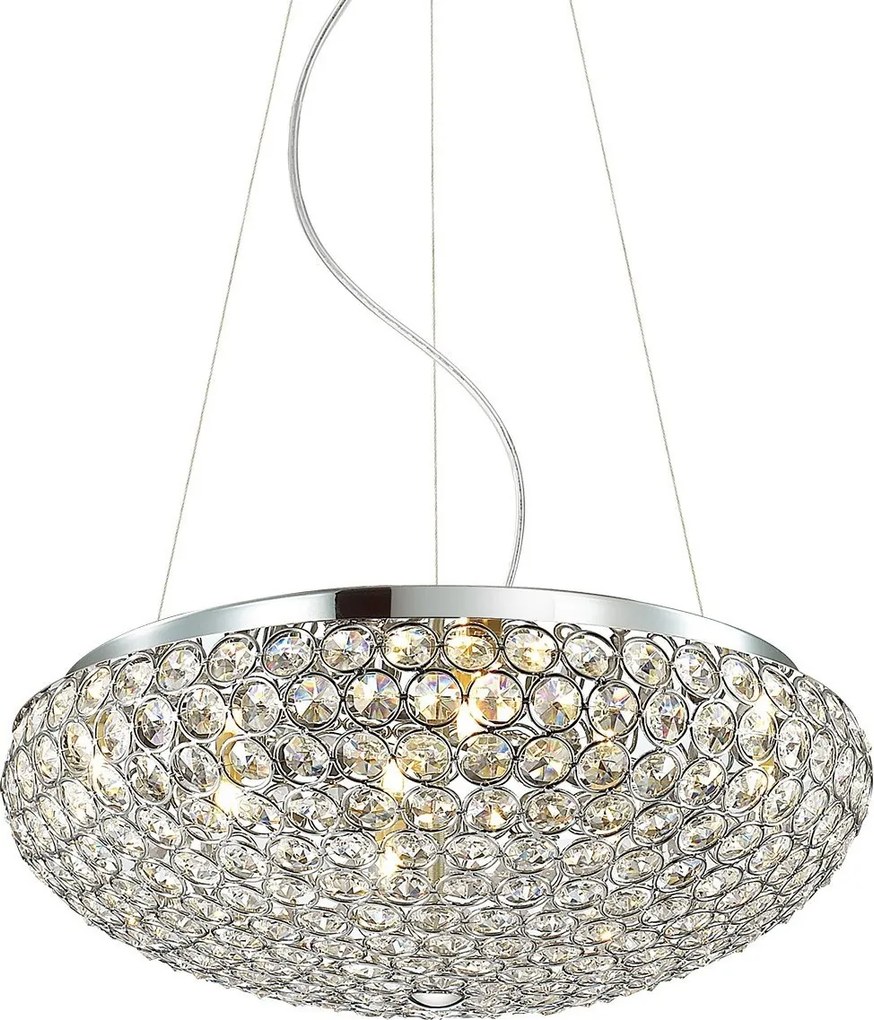 Italux glamour kristály modern függeszték santo króm itxma04995ca-007