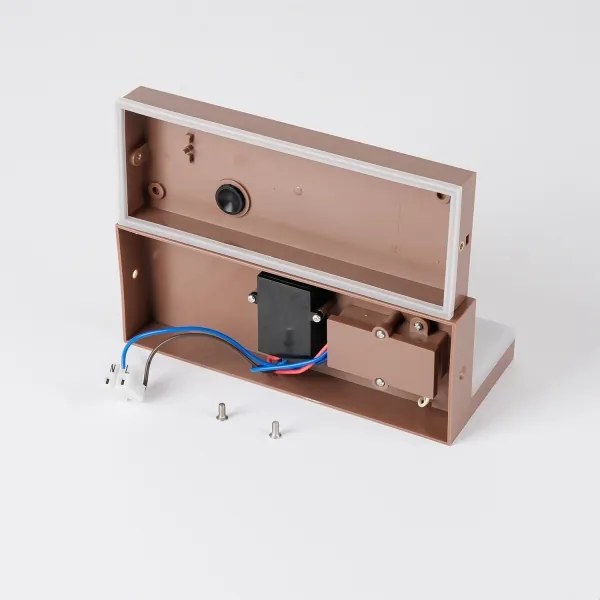 Brilagi-LED TESSI kültéri fali lámpatest érzékelővel, LED/10W/230V, barna, IP54